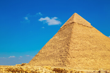 Great Egyptian pyramids. Pyramid of Khafre.