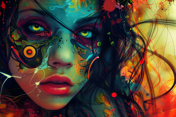 Nasty Raver Girl: Wild und frei im Neonlicht