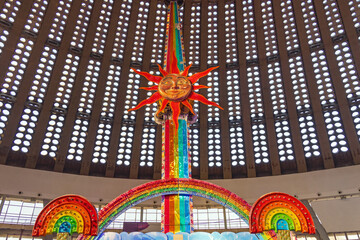 Sun Face at Rainbow Ride Amusement Park in Hall