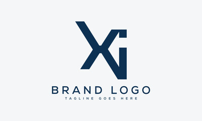 letter XI logo design vector template design for brand.