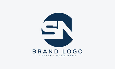 letter SN logo design vector template design for brand.