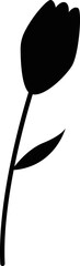 Tulip Flower Silhouette
