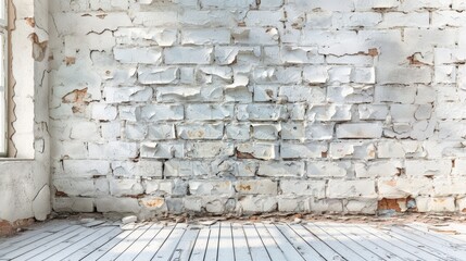 The vintage background texture of the old wall with peeling paint.