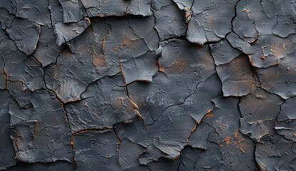 A weathered cracked gray wall