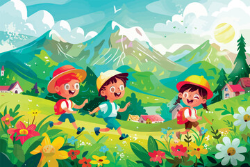 Obraz na płótnie Canvas Children's Illustration