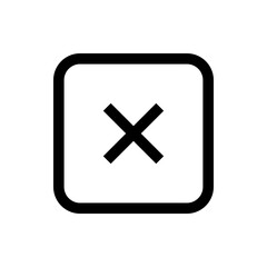 Obraz premium Cross Outline Icon