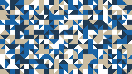 Abstract geometry triangle white brown and blue background. vector