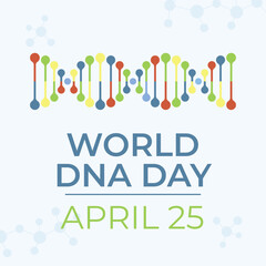 vector graphic of DNA Day ideal for DNA Day celebration.