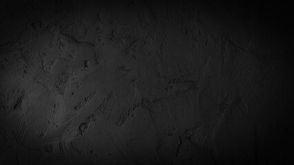Black wall texture rough background dark concrete floor or old grunge background with black,Texture of old dirty concrete wall for background, Black wall background cement or stone. - obrazy, fototapety, plakaty