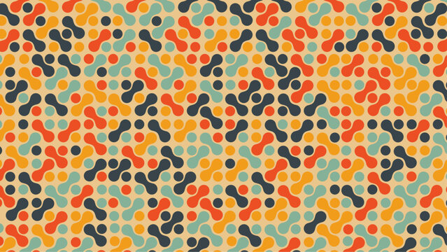 Vector abstract colorful metaball pattern.
