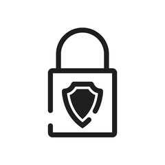 padlock icon vector