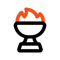 torch outline color icon
