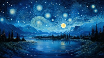 Starry night skies Colorful, stars and space background, panorama universe wallpaper