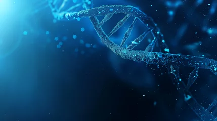  DNA structure, abstract medical and health care background, Abstract technology science concept DNA futuristic on hi tech blue background © Sajjad