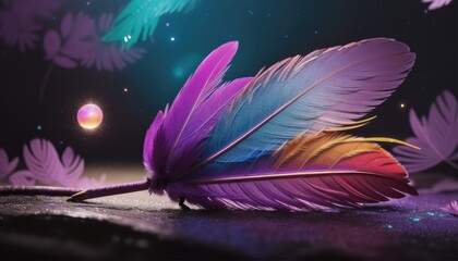 Background with colorful butterfly