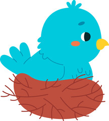 Bird On Nest