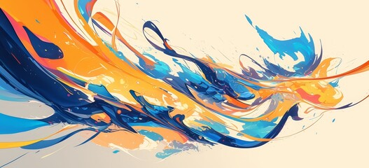 abstract color waves, flowing colors