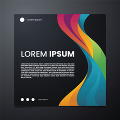 SOCIAL MEDIA BACKGROUND ABSTRACT FULL COLOR TEMPLATE VECTOR