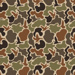 vector seamless duck hunter camouflage pattern, duck hunting camo, hunter camo