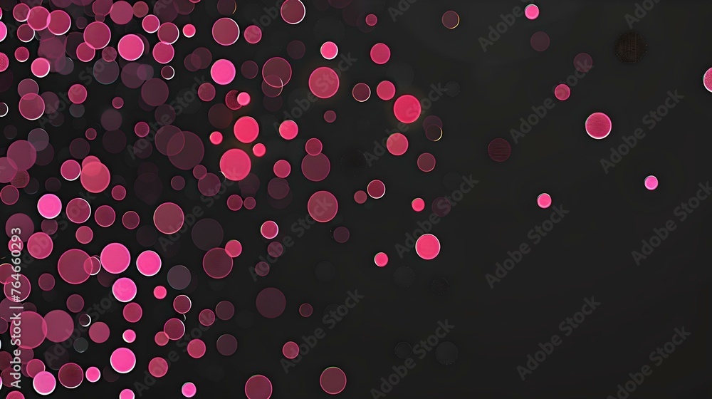 Canvas Prints abstract pink bokeh lights on a dark background. perfect for festive designs or tech backgrounds. mo