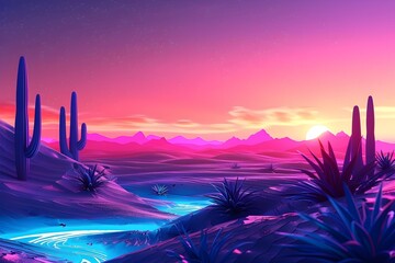 Neon desert