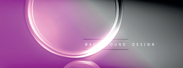 Vector abstract background - liquid transparent bubble shapes on fluid gradient with shadows and light effects