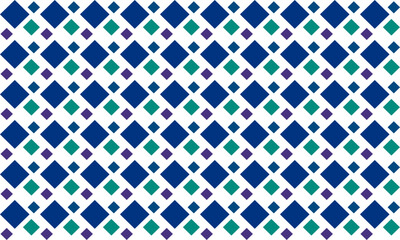 blue and green pattern, blue diamond seamless repeat pattern, replete image, design for fabric printing
