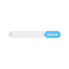 Search bar icon. Flat design style. Vector illustration