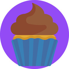 This Cupcake icon captures the essence of British confectionery, symbolizing a sweet treat beloved across the UK for its fluffy sponge and decadent frosting.