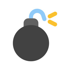 bomb flat icon