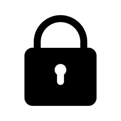 lock glyph icon