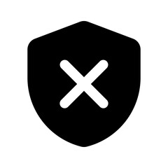Obraz premium unprotected glyph icon