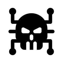 virus glyph icon