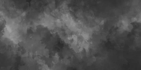 Fototapeten Abstract background with dark gray watercolor texture .white smoke vape dark gray rain cloud and mist or smog fog exploding canvas background .hand painted vector illustration with watercolor design. © VECTOR GALLERY