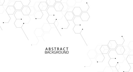  Abstract hexagon geometric chemical background design,Molecular structure