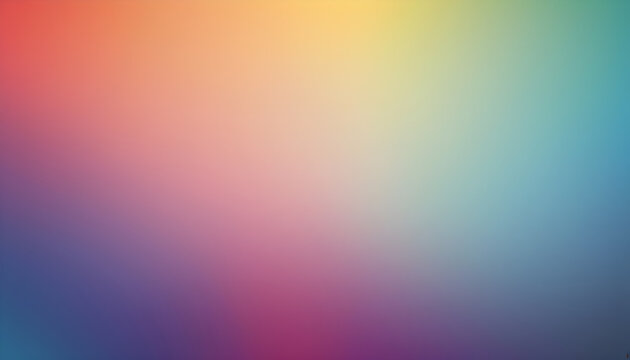 Abstract multicolor gradient background with grain noise texture illustration.