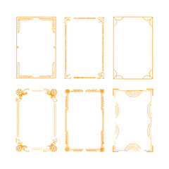 Set_of_simple_frames_Collection_of_vertical_blank