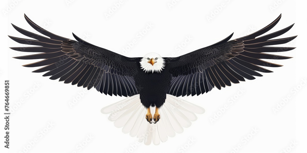 Wall mural Eagle Soars High, Freedom Calls