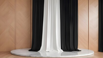 column with columns podium background