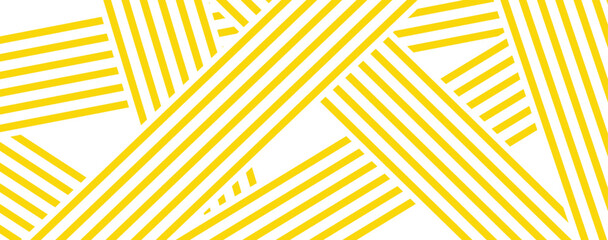 Vector banner with yellow ramen pattern on white background. Abstract pattern.atterns