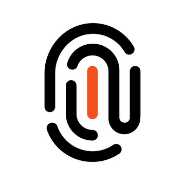 recommend clip art: fingerprint outline color icon