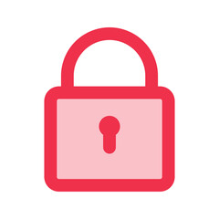 lock outline fill icon