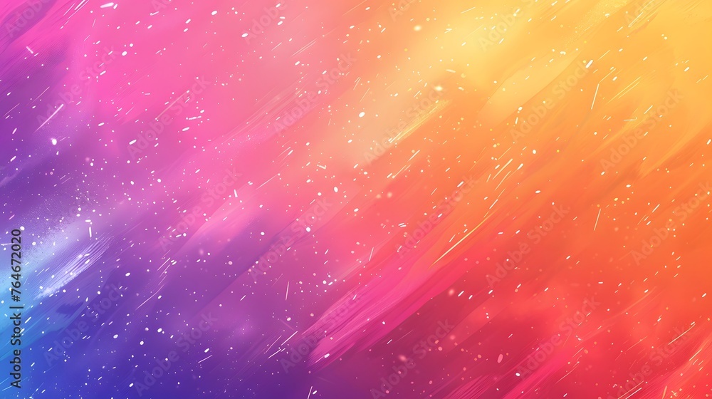 Fototapete Bright gradient background with colorful grains. It represents a mix of energy, movement, fun and liveliness with the grain of old computer graphics or noisy TV. It has a retro or futuristic feel.