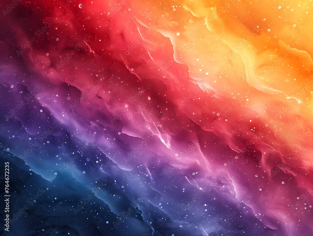 Fototapete Bright gradient background with colorful grains. It represents a mix of energy, movement, fun and liveliness with the grain of old computer graphics or noisy TV. It has a retro or futuristic feel.