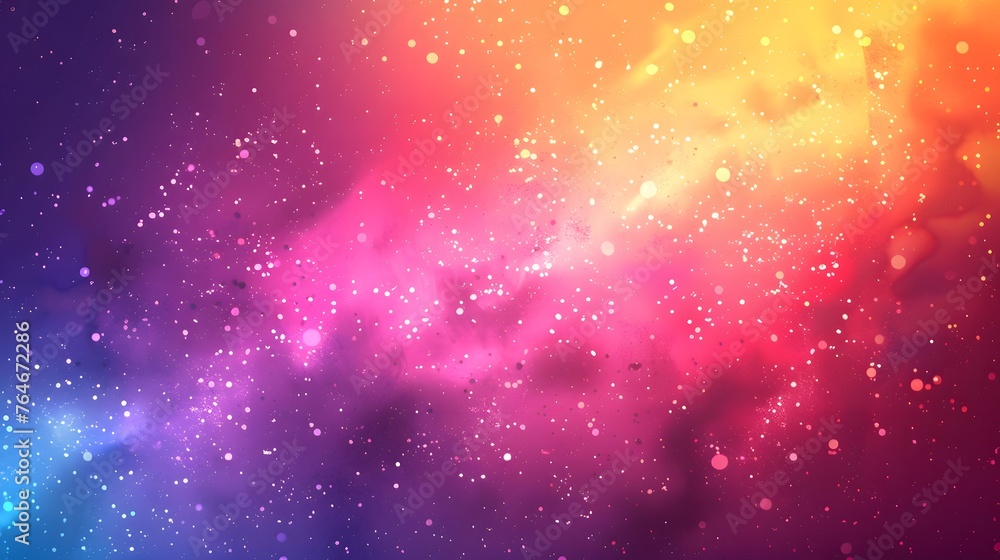 Fototapete Bright gradient background with colorful grains. It represents a mix of energy, movement, fun and liveliness with the grain of old computer graphics or noisy TV. It has a retro or futuristic feel.