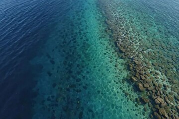 Land surface in the water 