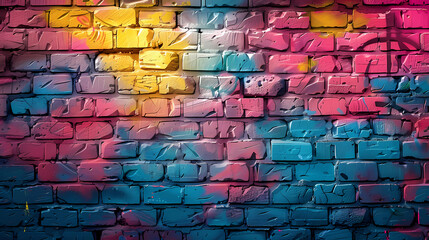 Fototapeta premium Abstract graffiti painting on concrete wall