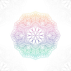 decorative mandala design background - 764674077