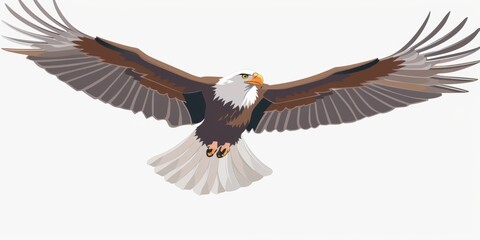 Obraz premium Eagle Soars High, Freedom Calls