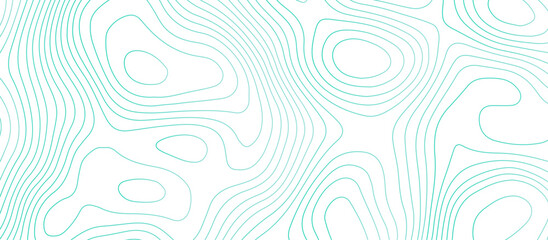 Topographic map background geographic line map pattern .panorama view mint color wave curve lines .geographic mountain relief abstract grid .the concept map of a conditional geography map . - obrazy, fototapety, plakaty